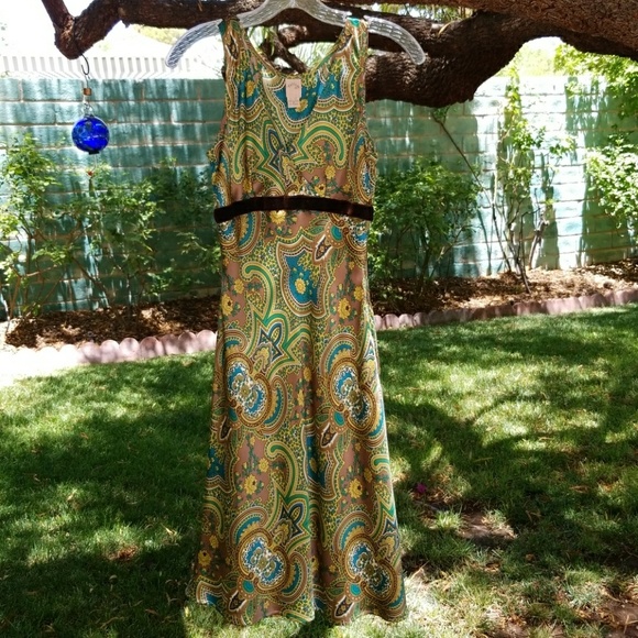 Corsage Dresses & Skirts - SOLD! EUC silk paisley summer dress sz 2